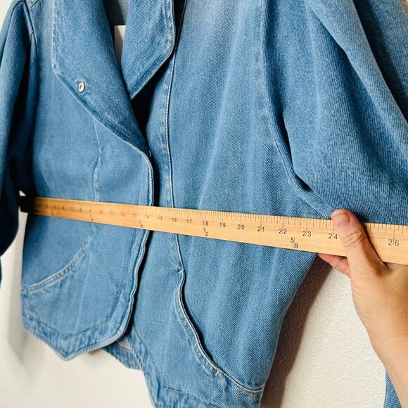 NWT Isabel Marant Medium Wash Pauline Snap Front Denim Jean Jacket 40 / L - Picture 15 of 15